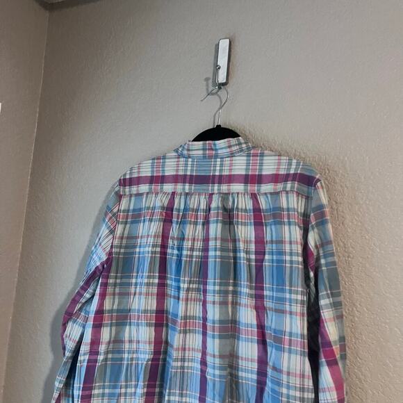 Denim & Supply Ralph Lauren Vintage Plaid Button Down Shirt Size Large Soft - Picture 6 of 8